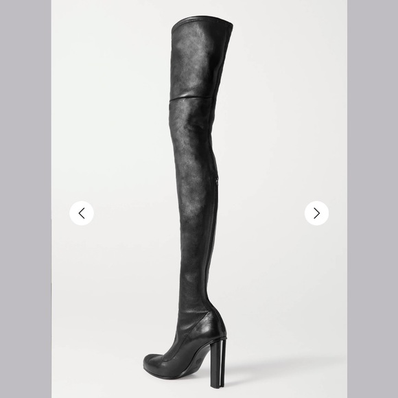 Alexander McQueen Over the Knee Knee-High Leather Boots - Picture 2 of 13